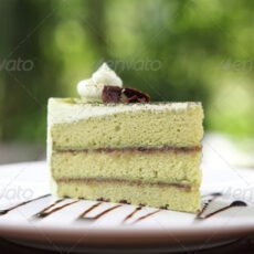 Green tea cake